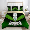 Maori Culture Taiaha Toa Taua Silver Fern Bedding Set