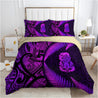 Aotearoa Bedding Set Manaia Silver Fern Purple TR1307202