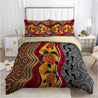 Aboriginal Turtles Map Australia Indigenous Painting Art Bedding Set-Bedding Set-Huyencass-Twin-Vibe Cosy™