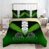 Taiaha Toa Taua Maori Warrior Silver Fern Bedding Set