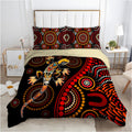 Aboriginal Lizard Sun style Australia Indigenous Painting Art Bedding Set