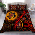 Aboriginal Turtle Sun style Australia Indigenous Painting Art Bedding Set