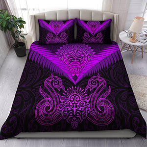 Aotearoa Bedding Set Manaia Silver Fern Purple TR1307201S