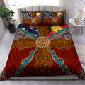 Aboriginal Australia Concentric lines Indigenous Painting Art Bedding Set