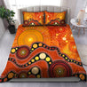 Aboriginal Australia Indigenous Flag Circle Dot Painting Art Bedding Set TR2906201