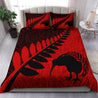 Aotearoa Bedding Set Maori Manaia Silver Fern TR1407201