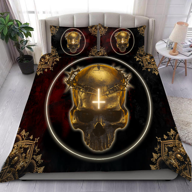 Skull Art Bedding Set HAC200603-NM-Bedding Set-NM-Twin-Vibe Cosy™