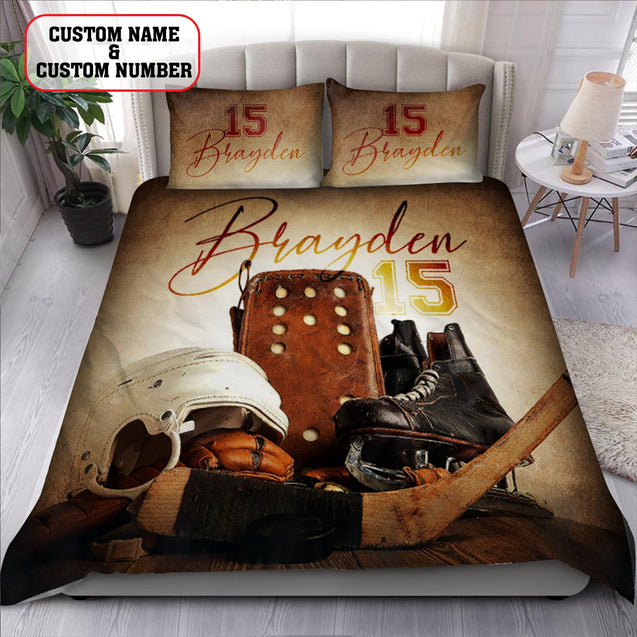 Baseball custom name bedding set AM092017