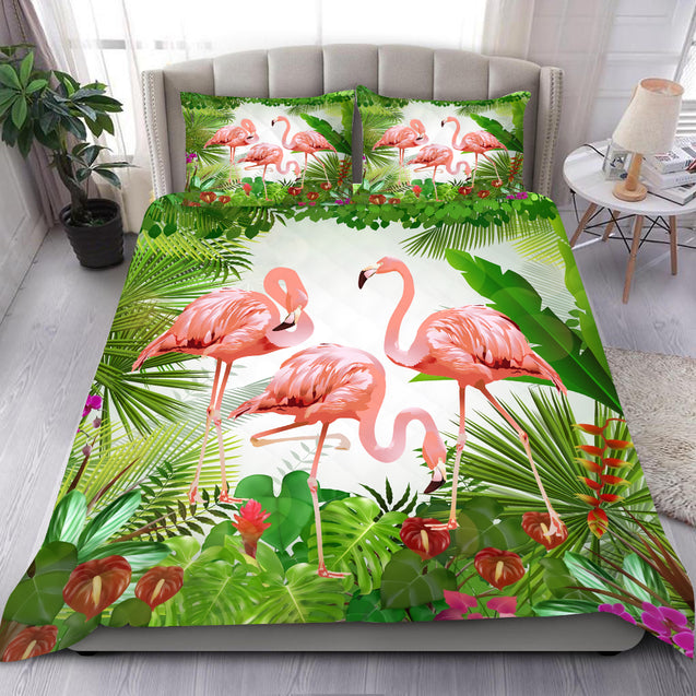 Lovely Pink Flamingo Bedding Set HAC120605-Bedding Set-NM-Twin-Vibe Cosy™