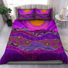 Aboriginal Bedding Set, Australia Indigenous Purple The Sun Bedding Set TR3006203-Bedding Set-Huyencass-US Twin-Vibe Cosy™