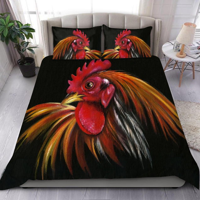 Chicken Art Bedding Set HAC130703-NM-Bedding Set-NM-Twin-Vibe Cosy™