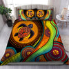 Aboriginal Bedding Set, Australia Turtles Painting Art Bedding Set TR2006204