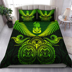 Aotearoa Bedding Set Manaia Silver Fern Green TR1307203