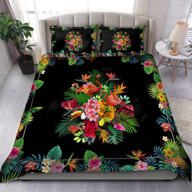 Tropical Flamingo And Toucan Bird Bedding Set AM082041-MEI