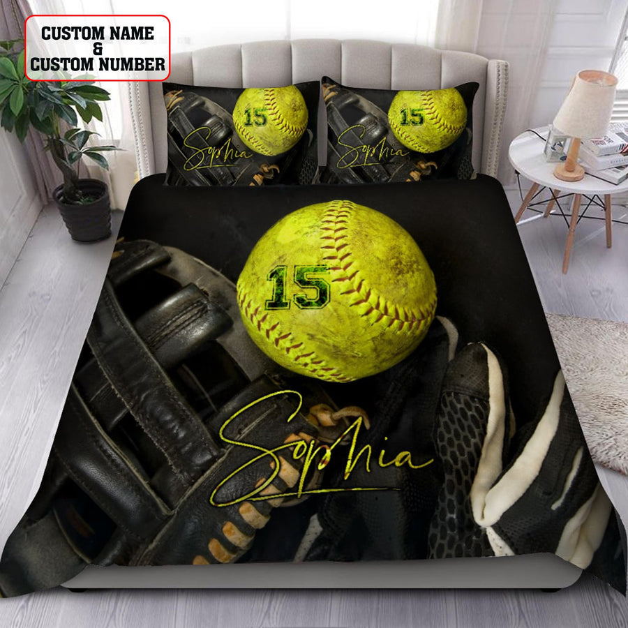 Softball custom bedding set AM092019