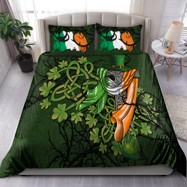 Premium Bedding Set St.Patrick Day Celtic Cross ML