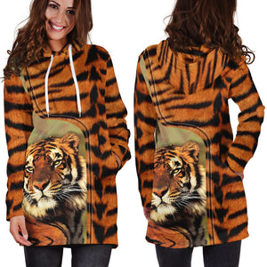 Powerful Tiger Hoodie Dress Blanket MH1908201-TQH