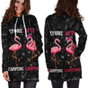 3D All Over Printed Flamingo Before And After Camping Hoodie Dress MH250820-MEI