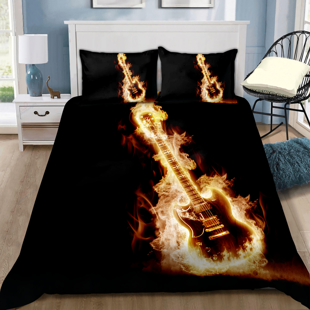 Lovely Electric Guitar Rock Bedding Set-ML-ML-US Twin-Vibe Cosy™