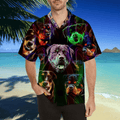 Rottweiler colorful tropical leaves hawaii shirt JJW18092002S