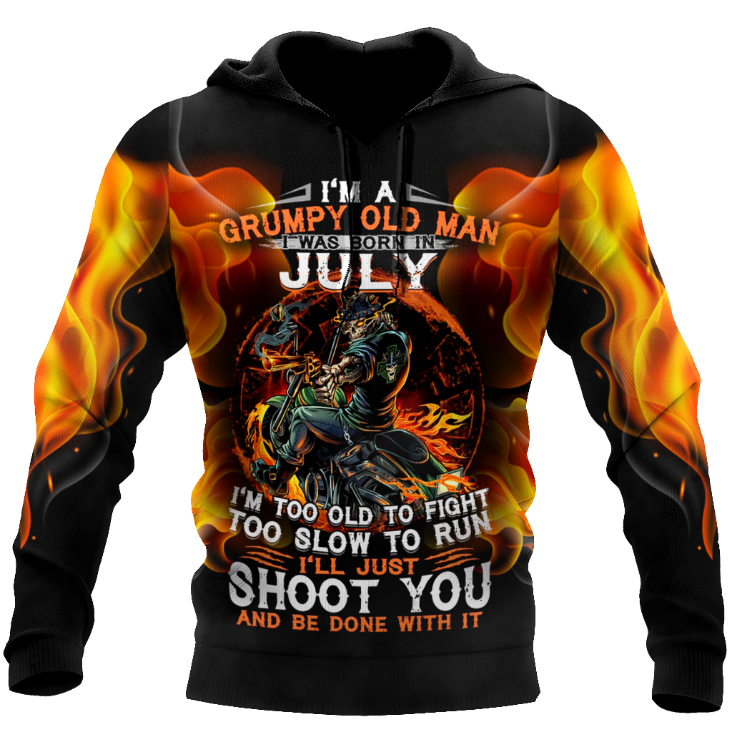 Old man with a gun MH2505201-Apparel-ML-Hoodie-S-Vibe Cosy™