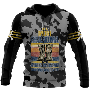 I'm a Mom Grandma and a veteran 3d all over printed shirts for men and women MH190520S-Apparel-Huyencass-Hoodie-S-Vibe Cosy™