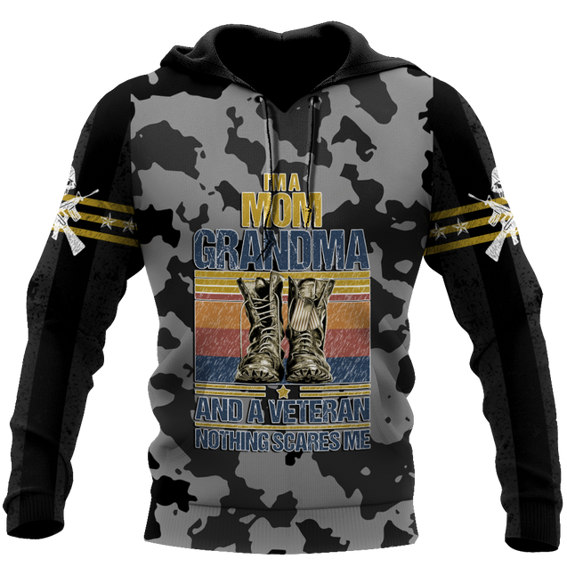 I'm a Mom Grandma and a veteran 3d all over printed shirts for men and women MH190520S-Apparel-Huyencass-Hoodie-S-Vibe Cosy™