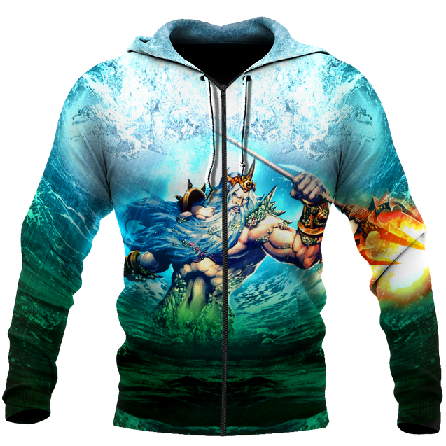 Poseidon Over 3D Printed MH260520-Apparel-ML-Zipped Hoodie-S-Vibe Cosy™