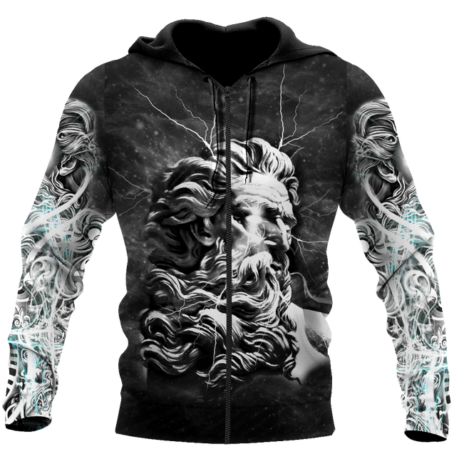 Zeus - King of God 3D Printed MH230520-Apparel-ML-Zipped Hoodie-S-Vibe Cosy™