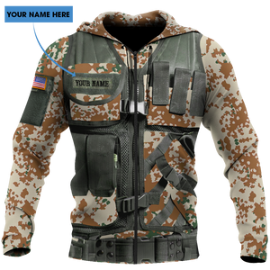 Custom America armor 3d hoodie shirt for men and women HG62002-Apparel-HG-Zip hoodie-S-Vibe Cosy™