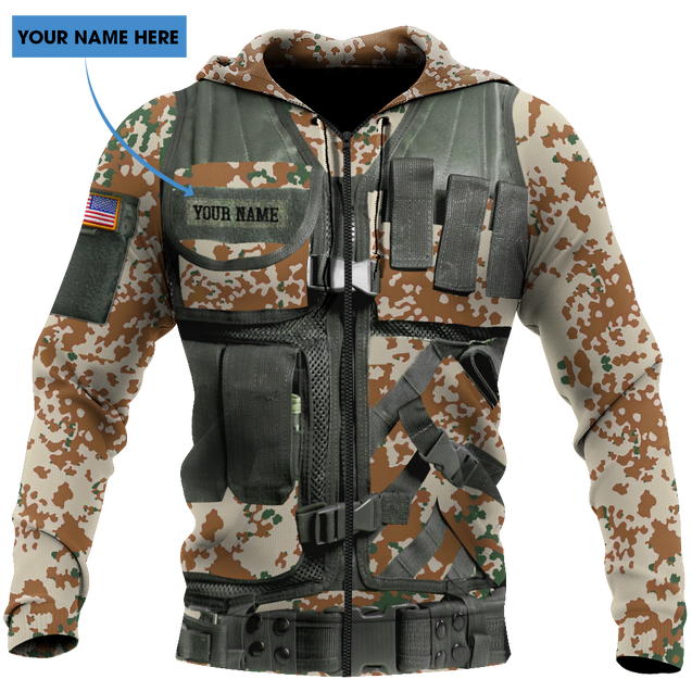 Custom America armor 3d hoodie shirt for men and women HG62002-Apparel-HG-Zip hoodie-S-Vibe Cosy™