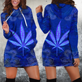 Hippie Royal Blue 3D All Over Printed Hoodie Shirt by SUN HAC280303-Apparel-SUN-Hoodie Dress-S-Vibe Cosy™