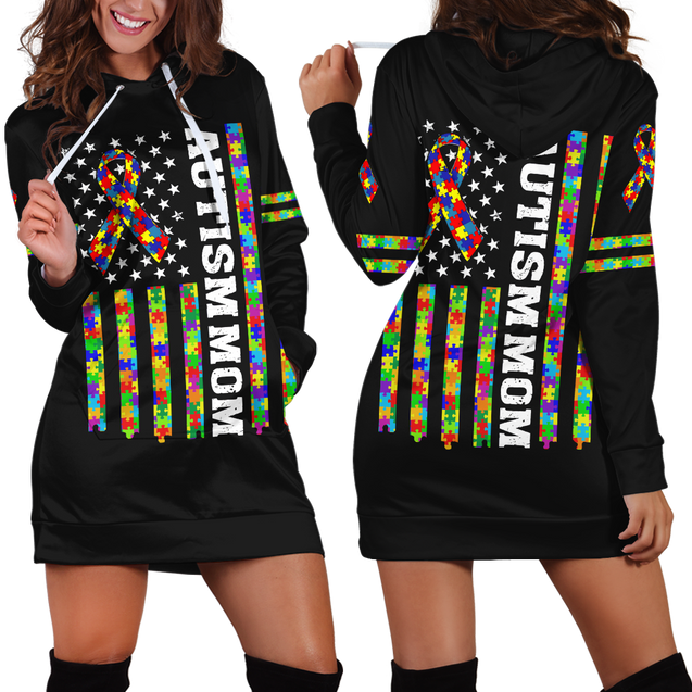 Autism 3d hoodie shirt for men and women HAC280401-Apparel-HG-Hoodie Dress-S-Vibe Cosy™