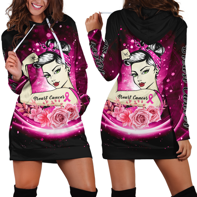 Breast cancer 3d hoodie shirt for men and women HAC270405-Apparel-HG-Hoodie Dress-S-Vibe Cosy™