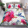 Hummingbird and Hibiscus Quilt Bedding Set By ML-Quilt-ML-King-Vibe Cosy™