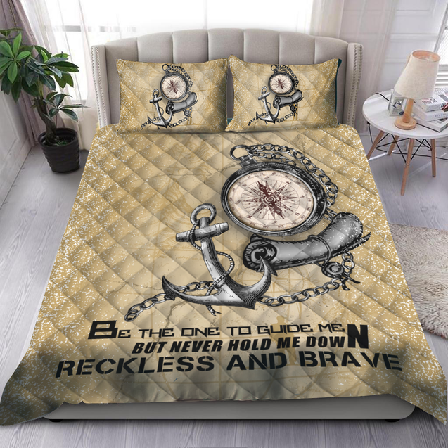 Reckless and Brave Quilt Bedding Set