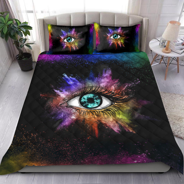 Quilt bedding set love skull QB05122004S PL-Bedding Set-PL8386-Twin-Vibe Cosy™