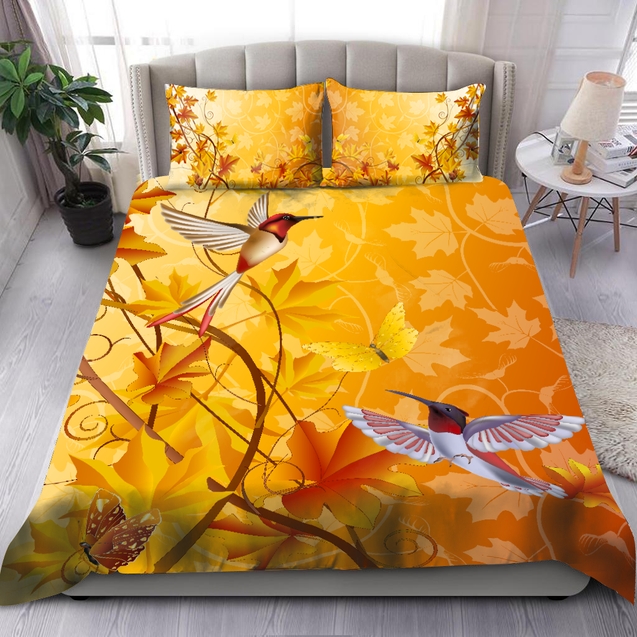 Canada Hummingbird Bedding Set-ML-ML-US Twin-Vibe Cosy™