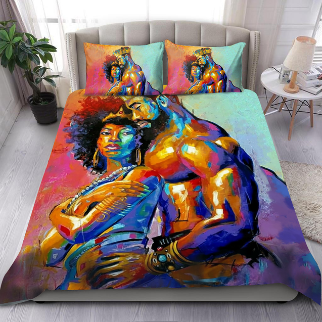 African Couple Love Bedding Set-ML-ML-US Twin-Vibe Cosy™