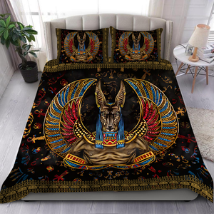 Ancient Egypt Bedding Set JJ08062002-Quilt-MP-Twin-Vibe Cosy™