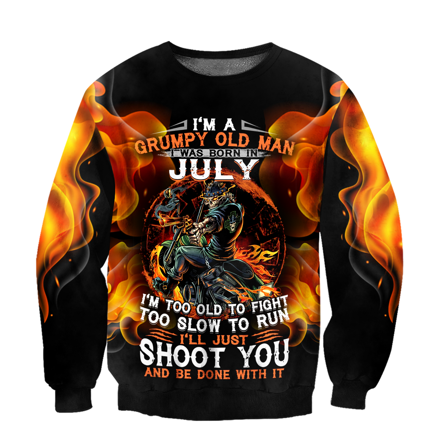 Old man with a gun MH2505201-Apparel-ML-SweatShirts-S-Vibe Cosy™