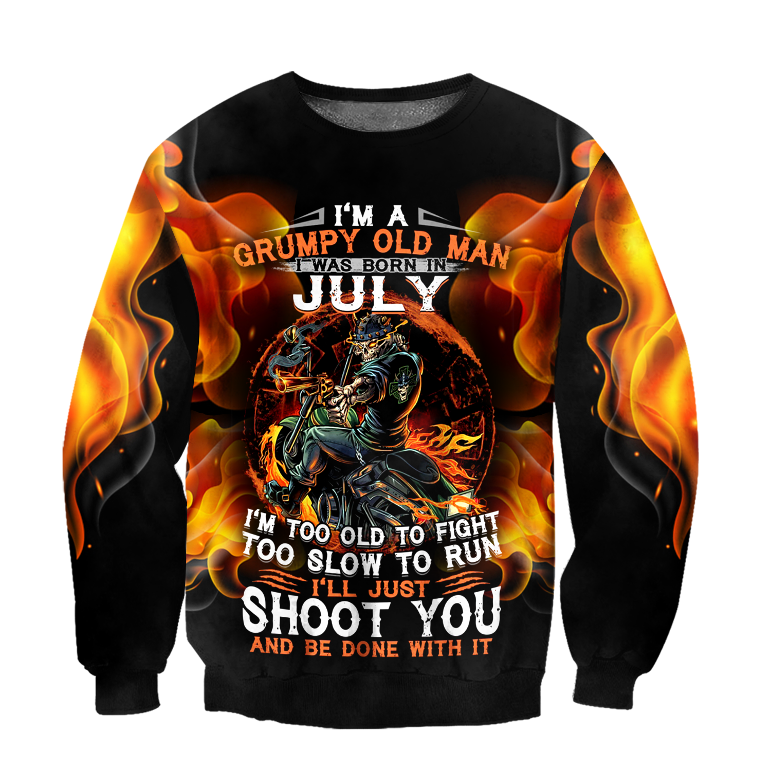 Old man with a gun MH2505201-Apparel-ML-SweatShirts-S-Vibe Cosy™