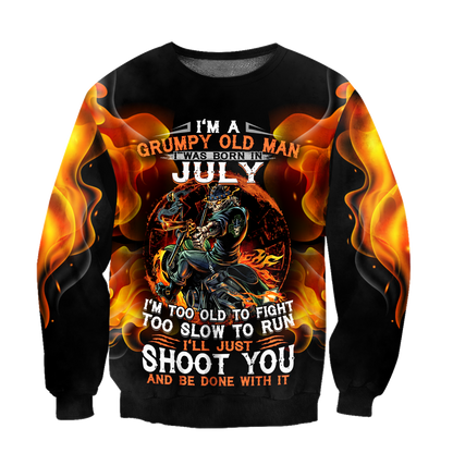 Old man with a gun MH2505201-Apparel-ML-SweatShirts-S-Vibe Cosy™