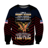 I am a Grumpy Veteran 3D all over printed shirts for men and women MH2005201-Apparel-Huyencass-Sweat Shirt-S-Vibe Cosy™