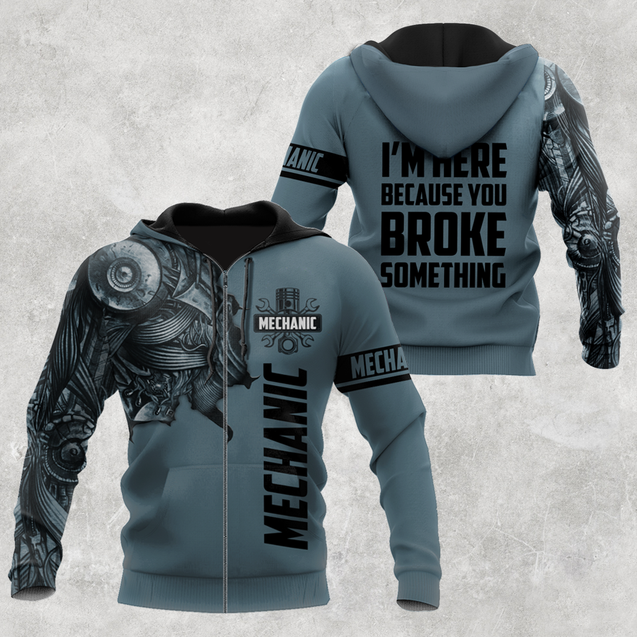 Mechanic Tattoo I'm Here Because You Broke Something All Over Printed Unisex Shirts TR1611202VH