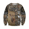 Camo Caribou Deer Hunting Hoodie Sweatshirt T-Shirt NM-Apparel-NM-Sweat Shirt-S-Vibe Cosy™