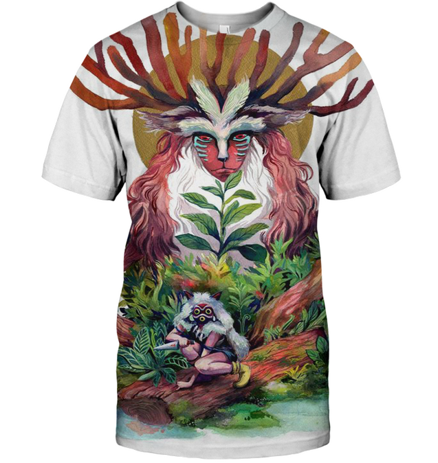 3D All Over Print Mononoke 12 Shirt-Apparel-HbArts-T-Shirt-S-Vibe Cosy™