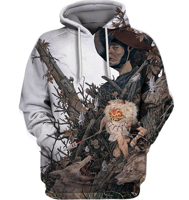 3D All Over Print Mononoke 15 Shirt-Apparel-HbArts-Hoodie-S-Vibe Cosy™