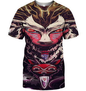 3D All Over Print Mononoke 21 Shirt-Apparel-HbArts-T-Shirt-S-Vibe Cosy™