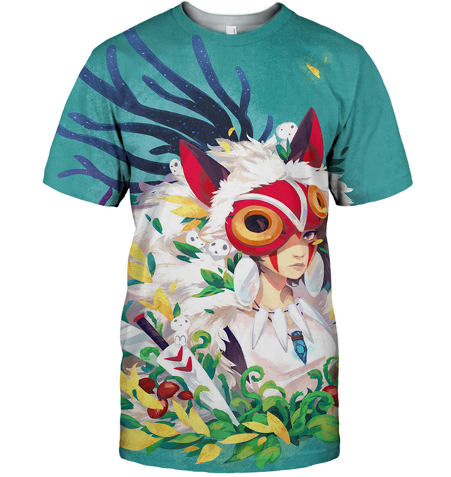 3D All Over Print Mononoke 22 Shirt-Apparel-HbArts-T-Shirt-S-Vibe Cosy™